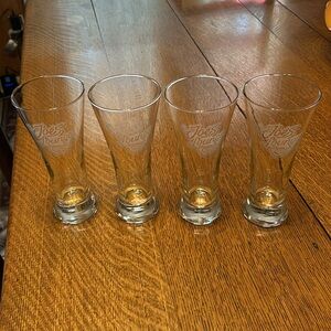 Vintage Camel Joes Lounge Glasses Set of 4 Etched Engraved Clear Glasses NEW